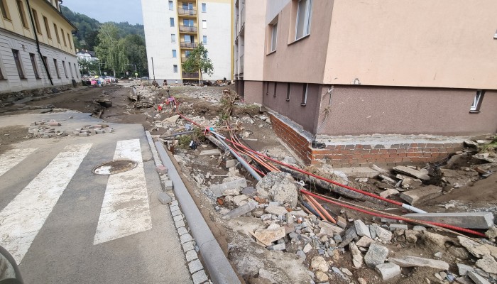 Ulice Gogolova (obnova po povodních)