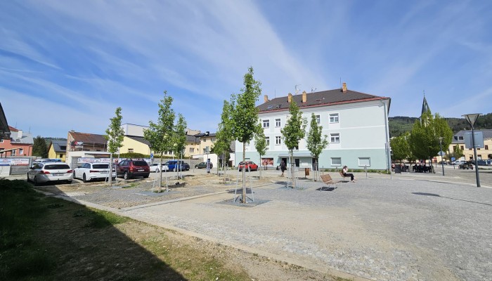 Ulice Tyršova: Proluka u tržnice (Obnova po povodních)
