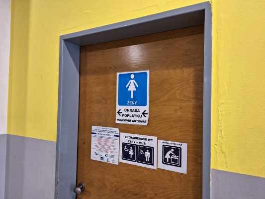 Veřejné toalety v Pasáži Slovan (býv. Alkron)