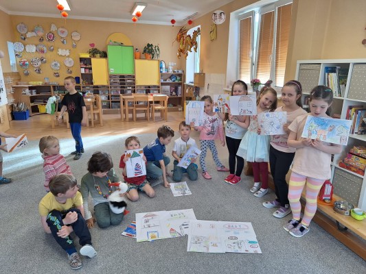 Co by si ve městě přály, namalovaly i děti z MŠ Jiráskova