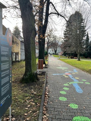 Malované hry na chodník - průvodcem je medvídek Jesenínek