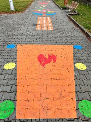 Malované hry na chodník