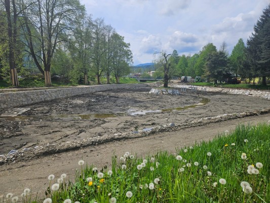 Stavební práce v rámci revitalizace lokality