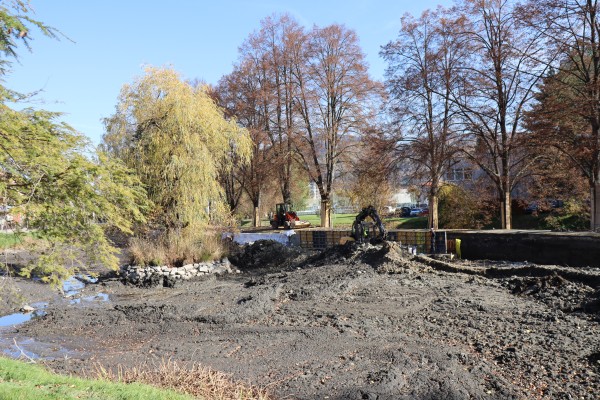 Stavební práce v rámci revitalizace lokality