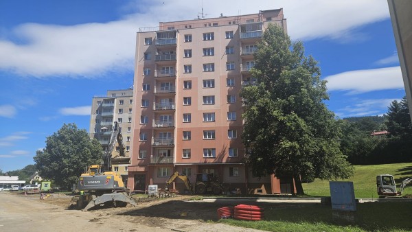 Na sídlišti Pod Chlumem se již pracuje