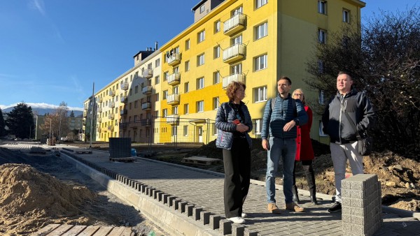 Pokračují práce na sídlišti Pod Chlumem